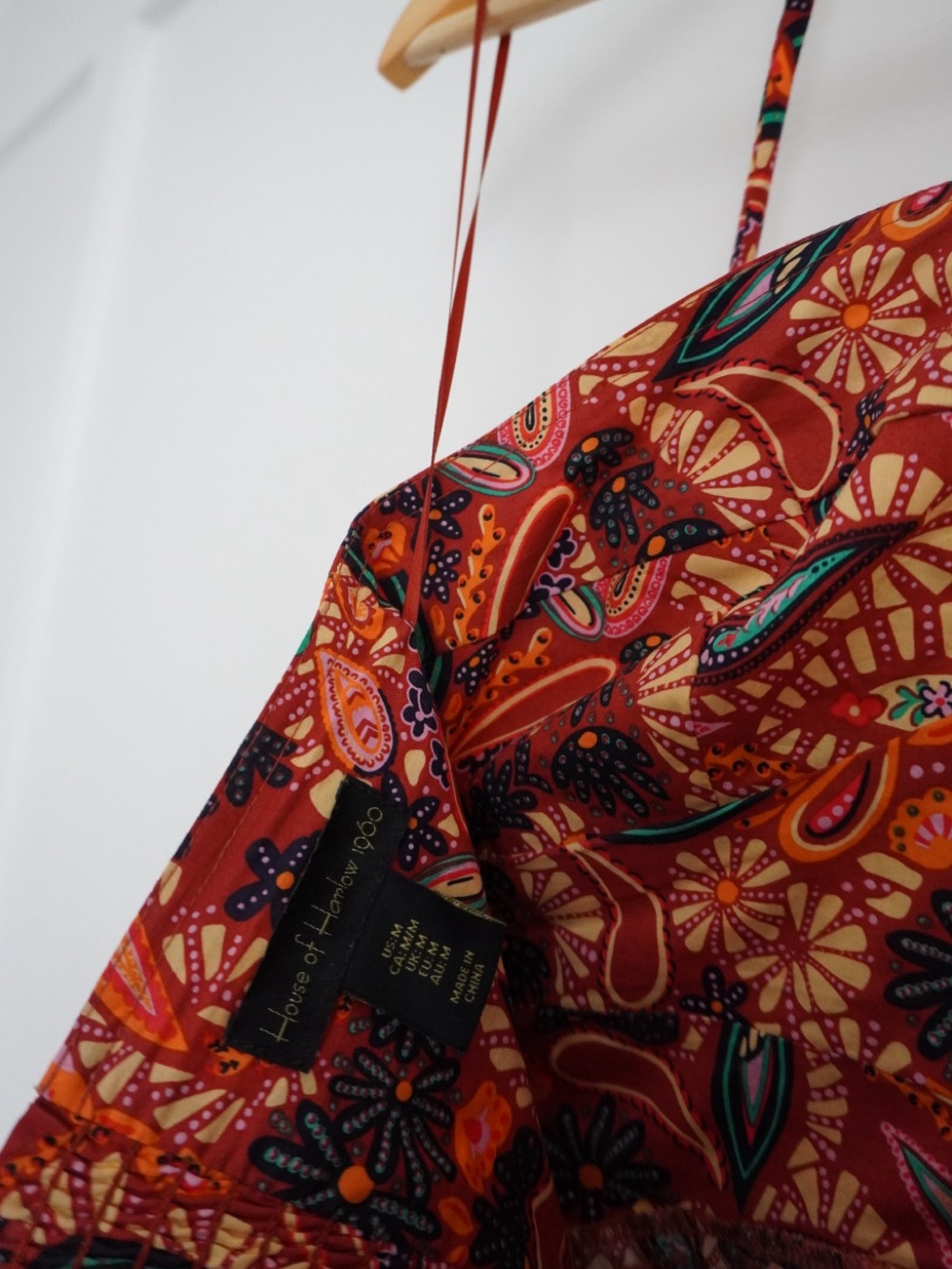 Revolve House of Harlow 1960 Paisley Floral Halter Maxi Dress - Picture 4 of 5